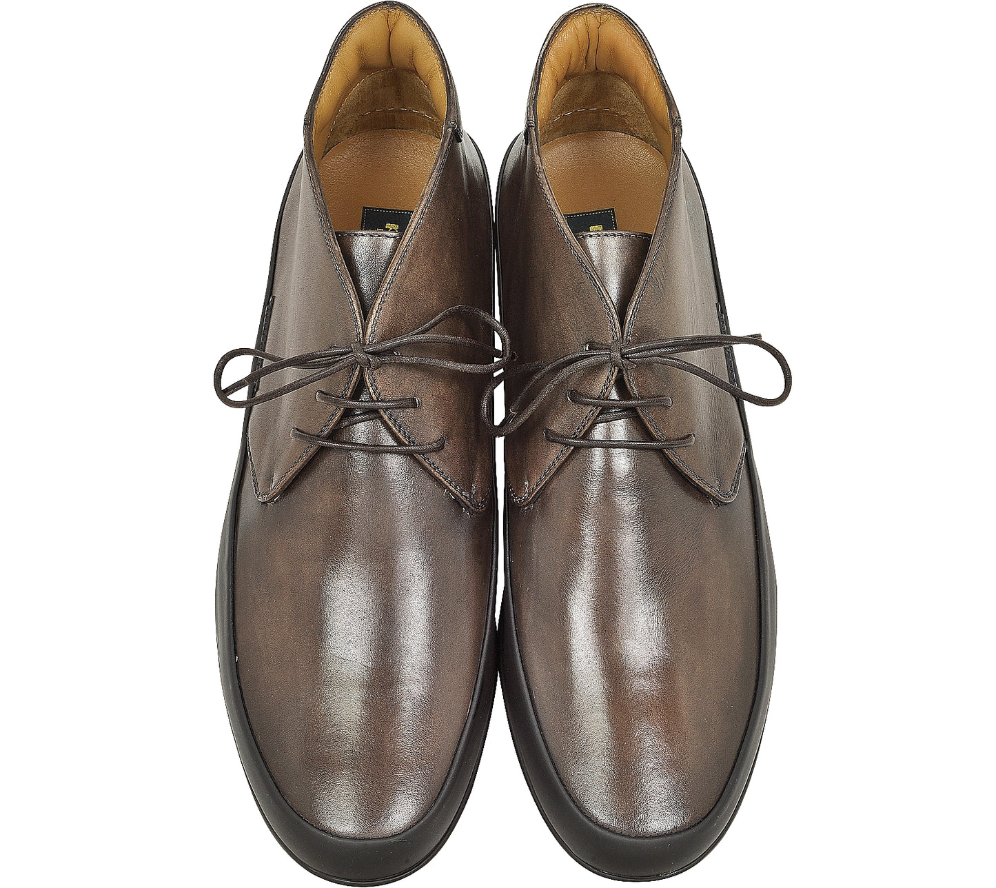 Derby pelle marrone suola carrarmato 100F2R01Z335 con suola resistente e design elegante.