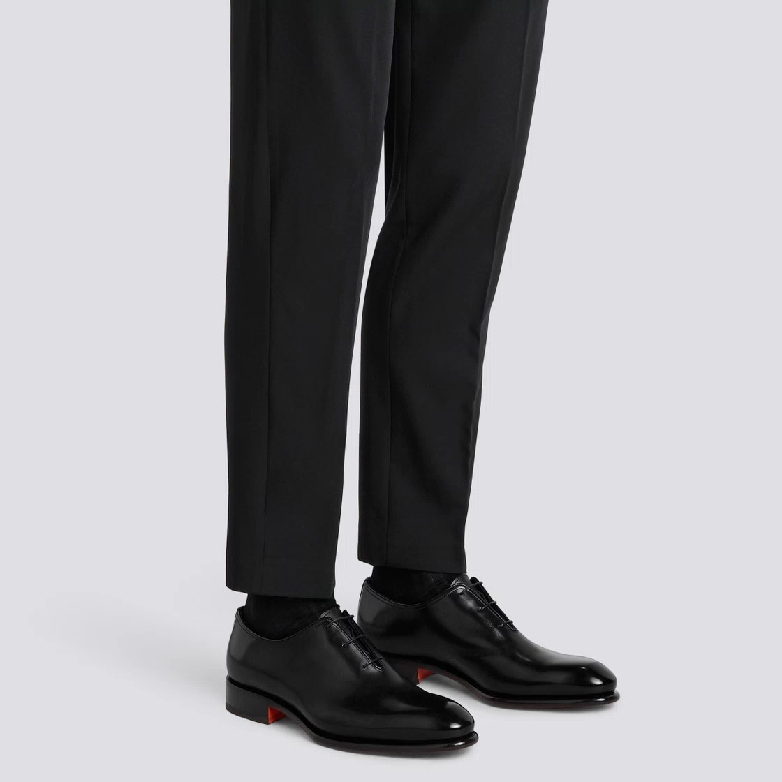 Stringate Oxford in Pelle Anticata Artigianali 1150S1N00T100 - Scarpe di lusso in pelle lucida