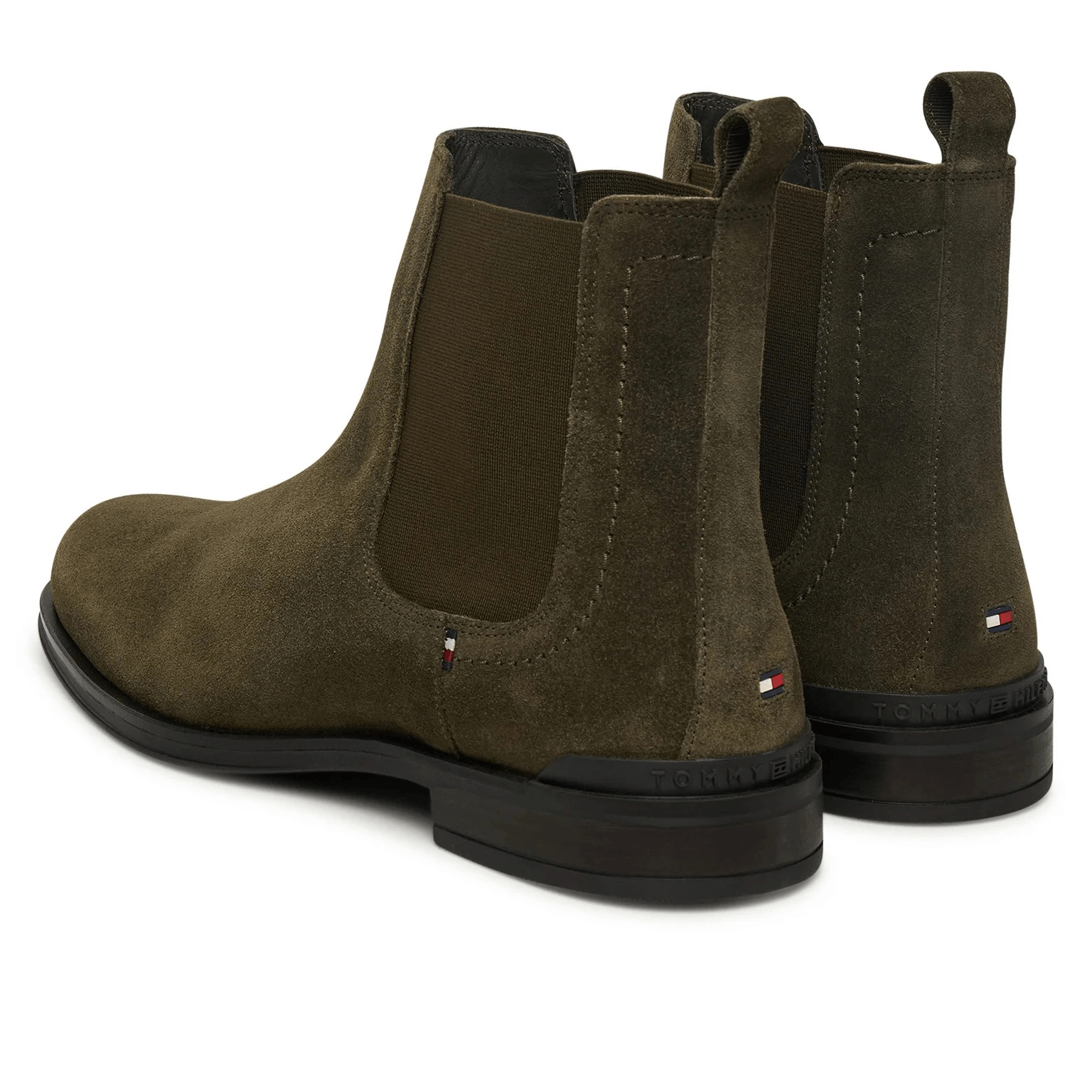 Stivaletti Chelsea Tommy Hilfiger grigi 137M4D00V100 sul retro in suède, eleganza e comfort daily.