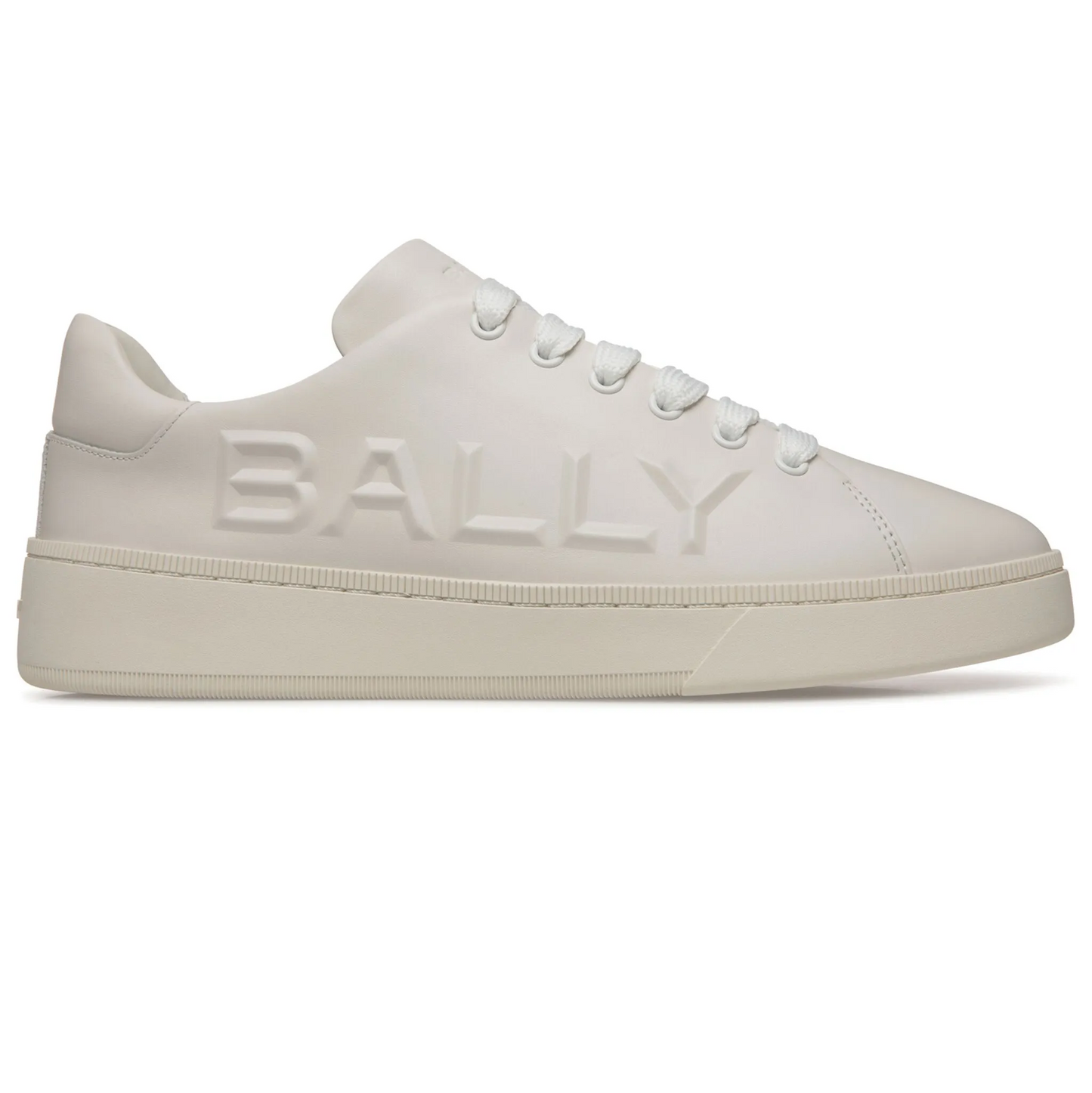 BALLY Sneakers Bianche in Pelle di Vitello, design raffinato e senza tempo, realizzate in pelle di vitello premium.