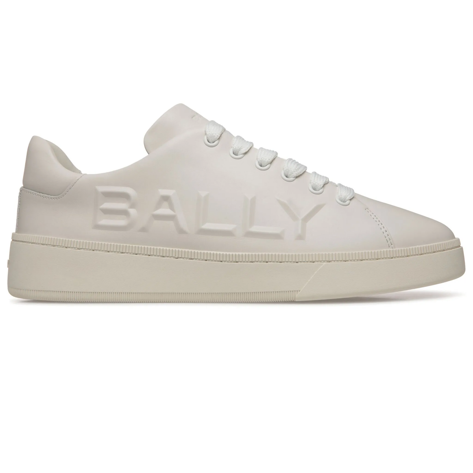 BALLY Sneakers Bianche in Pelle di Vitello, design raffinato e senza tempo, realizzate in pelle di vitello premium.