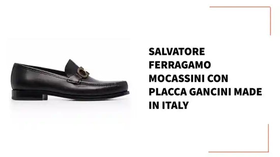 SALVATORE FERRAGAMO Mocassini con Placca Gancini Made in Italy by@Outfy