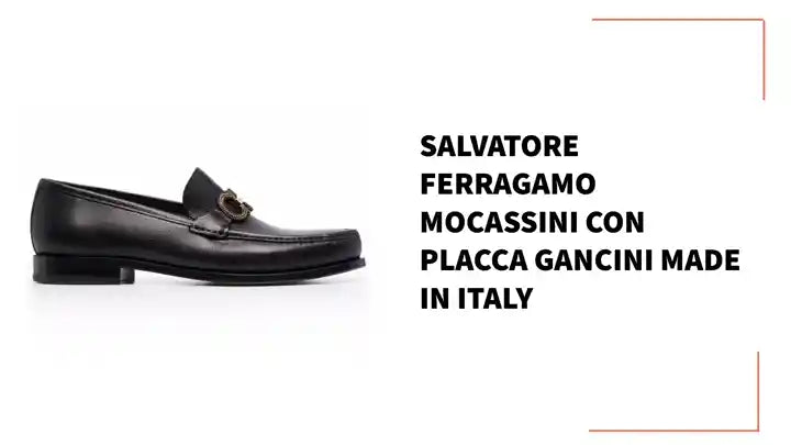 SALVATORE FERRAGAMO Mocassini con Placca Gancini Made in Italy by@Outfy