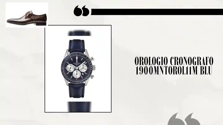 Orologio Cronografo 1900MNTOROL11M Blu by@Outfy